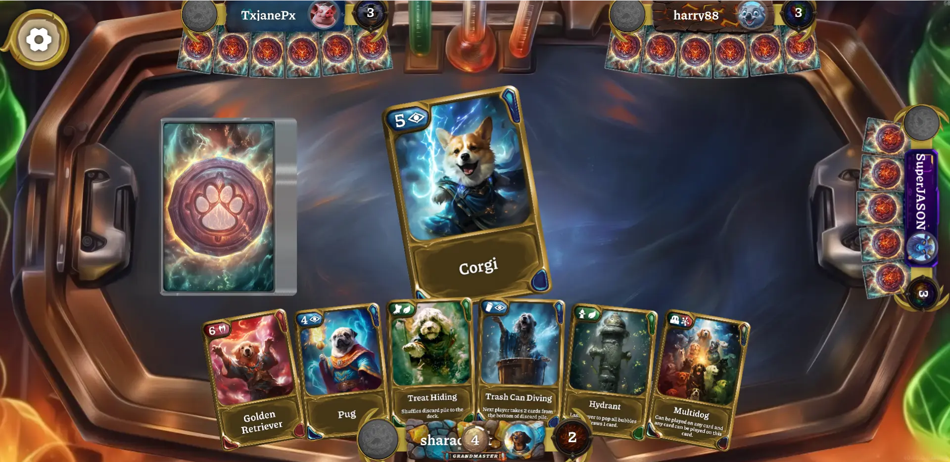 Screenshot of gameplay of Pawsome Elements game