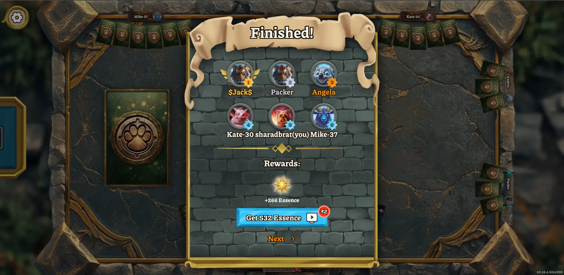 Finish Screen Update